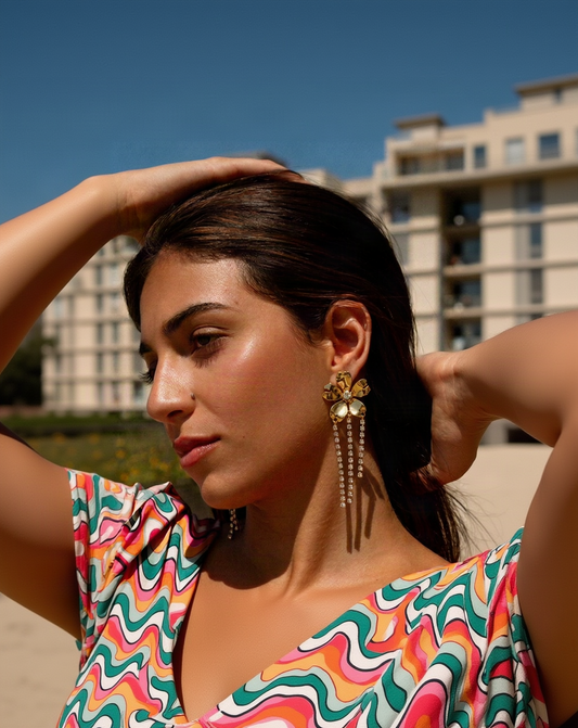 Floral drop Earrings